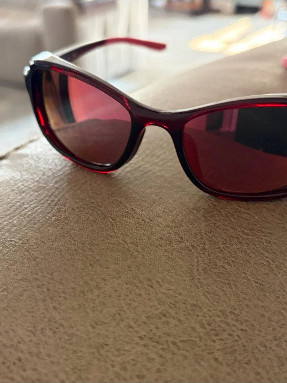 Nike Women's Sunglasses with Red Mirror Lenses